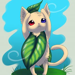 Leaf cat by rinaven