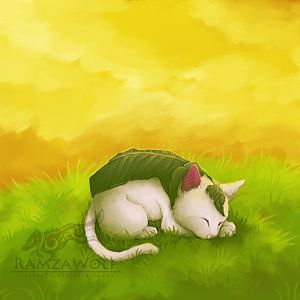 leaf cat by RamzaWolf